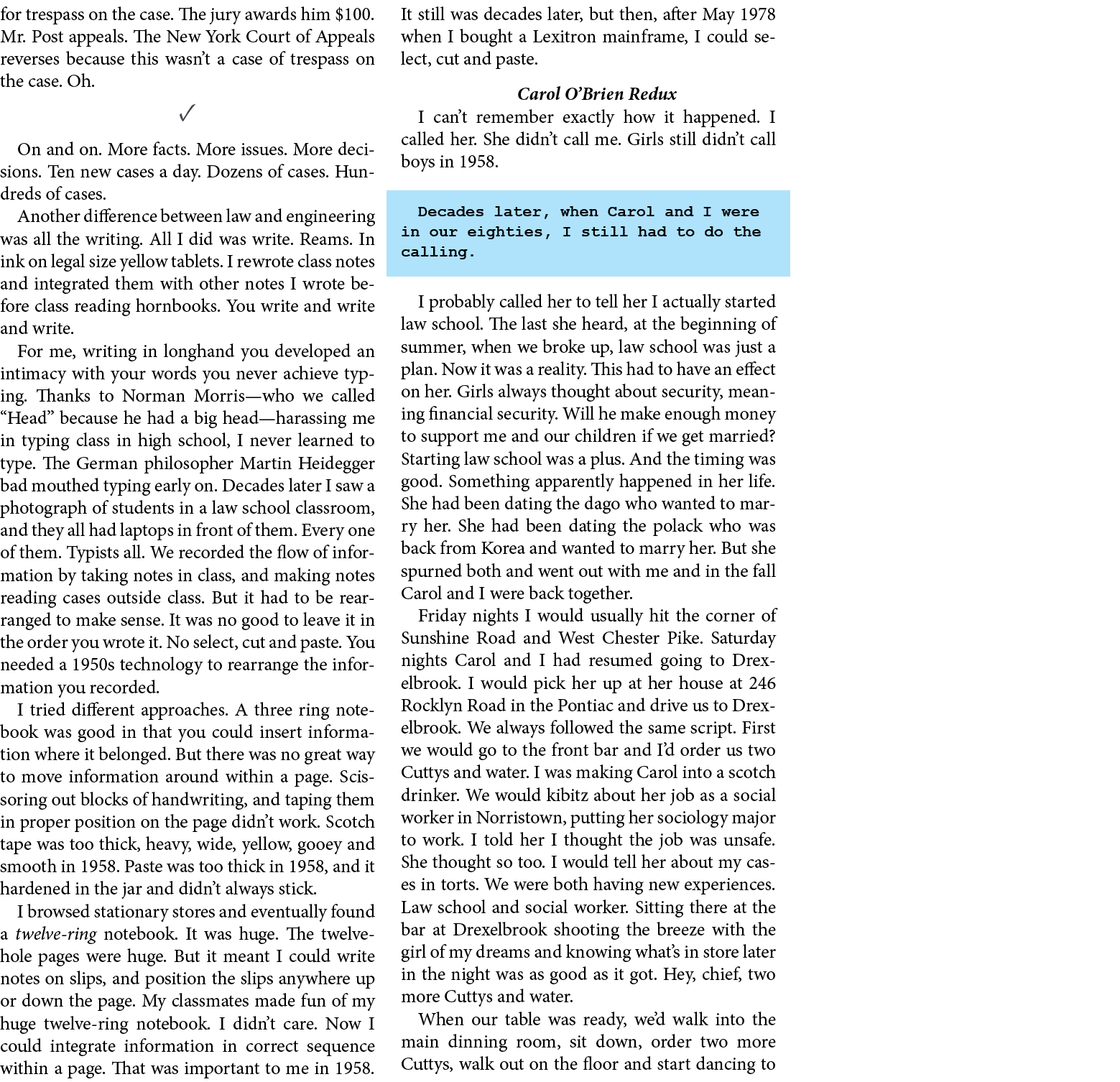 for trespass on the case. The jury awards him $100. Mr. Post appeals. The ﻿New York Court of Appeals reverses because...