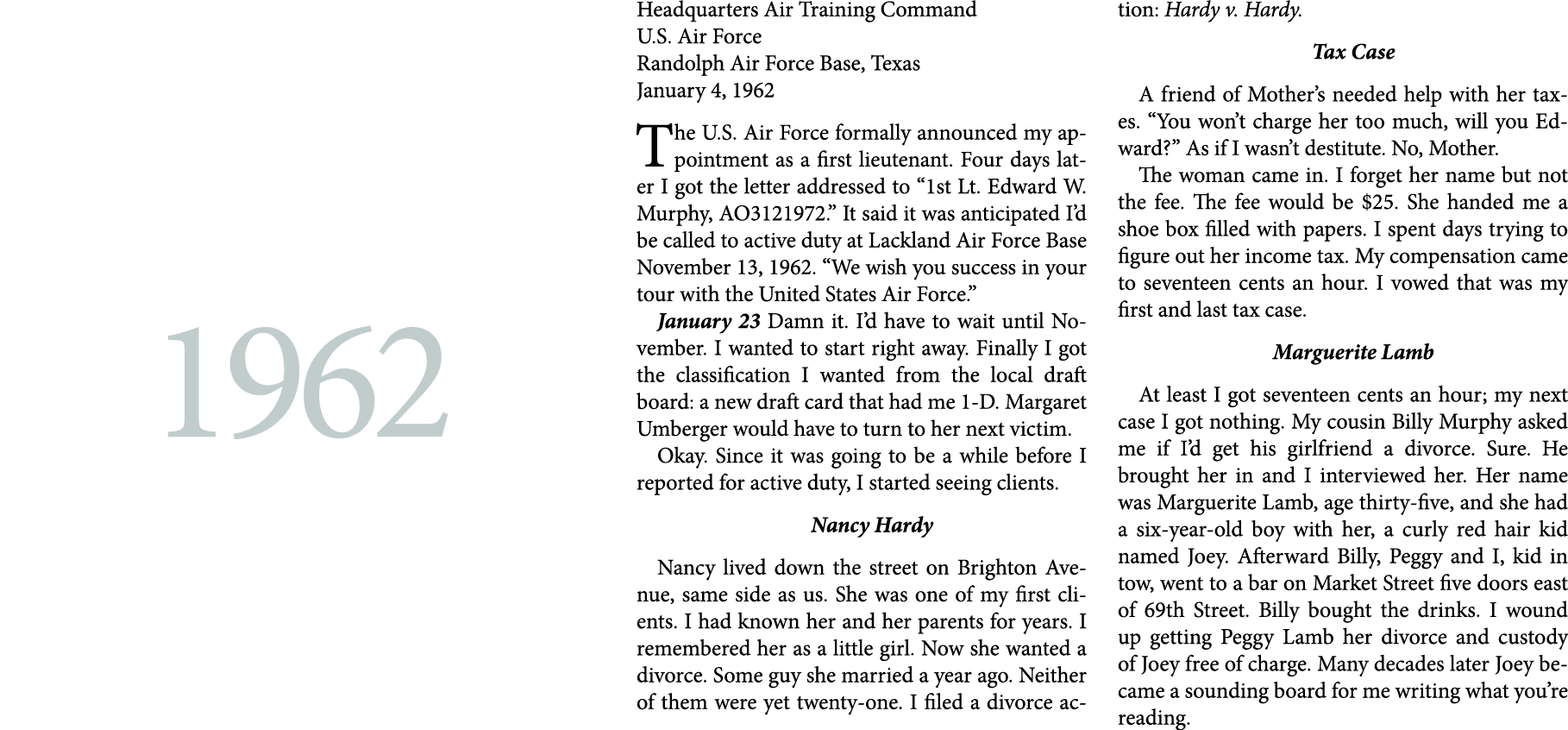 Headquarters Air Training Command U.S. Air Force Randolph Air Force Base, Texas January 4, 1962 The U.S. ﻿Air Force f...