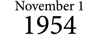 November 1 1954