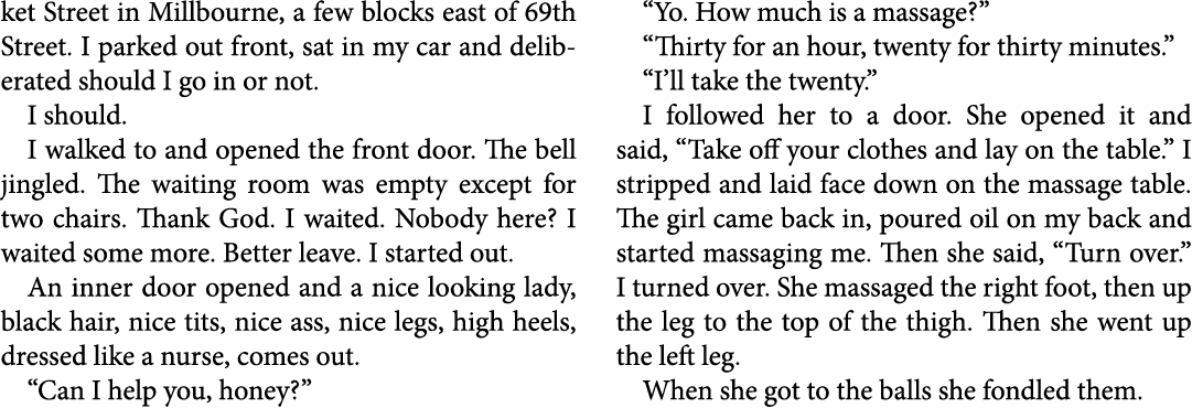 ket Street in ﻿Millbourne, a few blocks east of 69th Street. I parked out front, sat in my car and deliberated should...