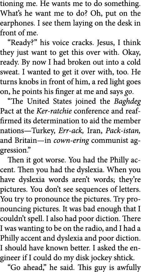 tioning me. He wants me to do something. What’s he want me to do? Oh, put on the earphones. I see them laying on the ...