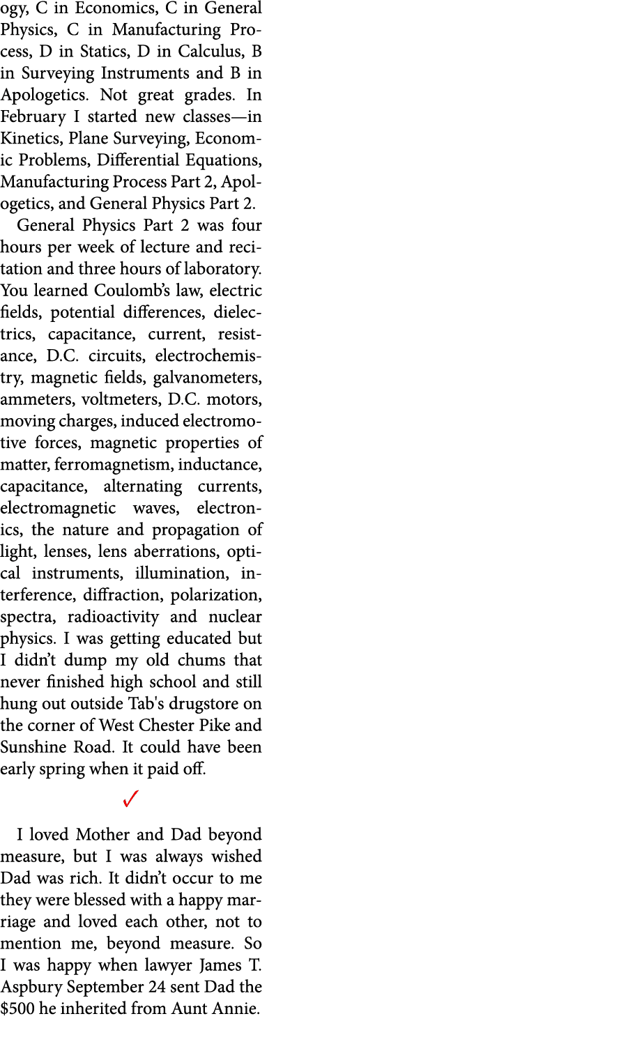 ogy, C in ﻿Economics, C in General Physics, C in Manufacturing Process, D in Statics, D in Calculus, B in ﻿Surveying ...