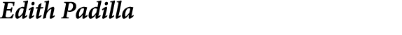 ﻿﻿Edith Padilla
