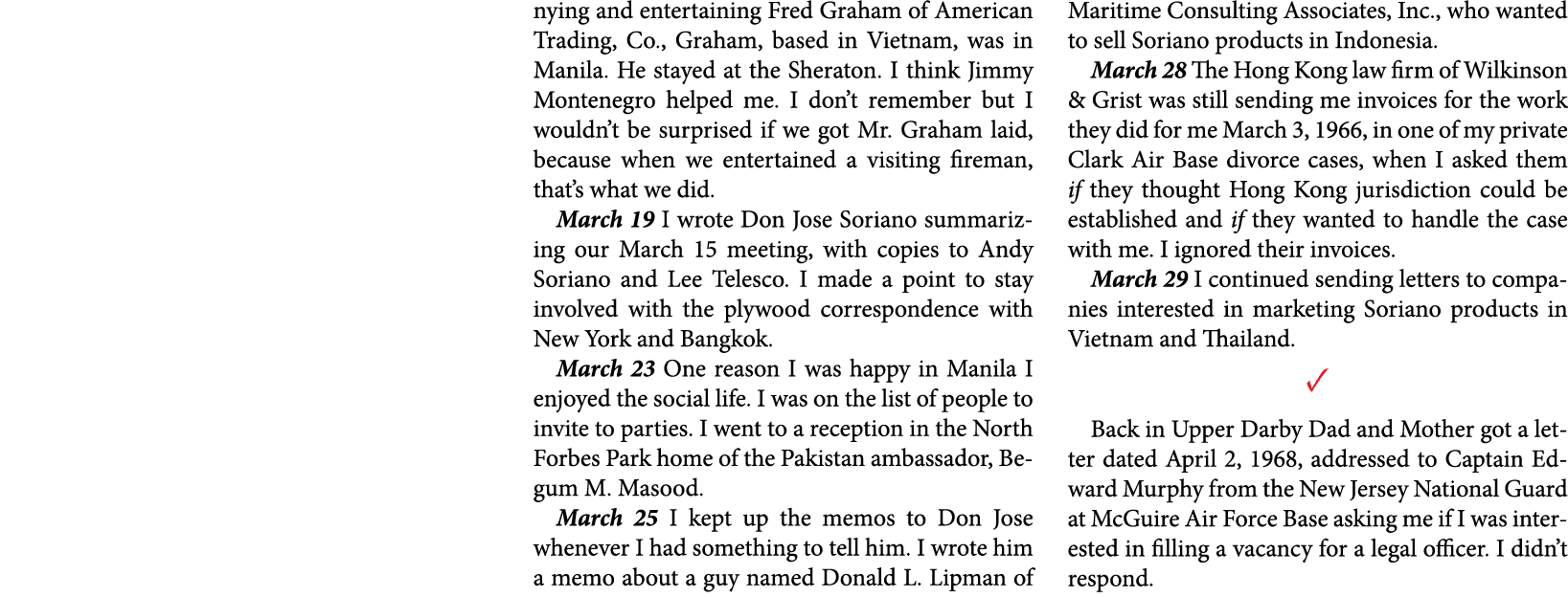 nying and entertaining ﻿Fred Graham of ﻿﻿American Trading, Co., Graham, based in Vietnam, was in Manila. He stayed at...