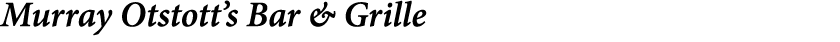 ﻿﻿Murray Otstott’s Bar & Grille