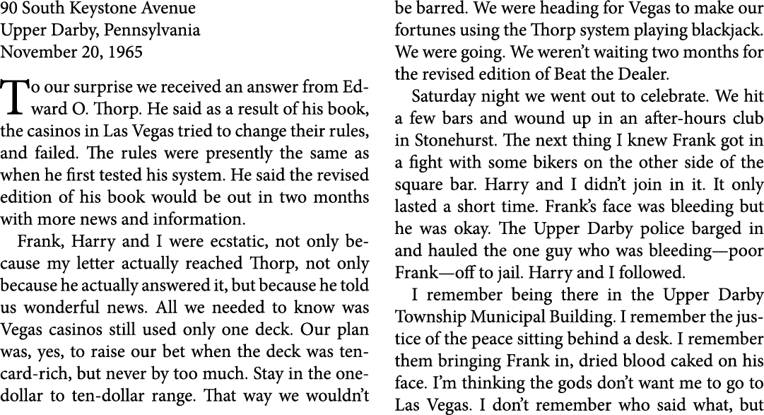 90 South Keystone Avenue Upper Darby, Pennsylvania November 20, 1965 To our surprise we received an answer from ﻿Edw...