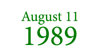 August 11 1989