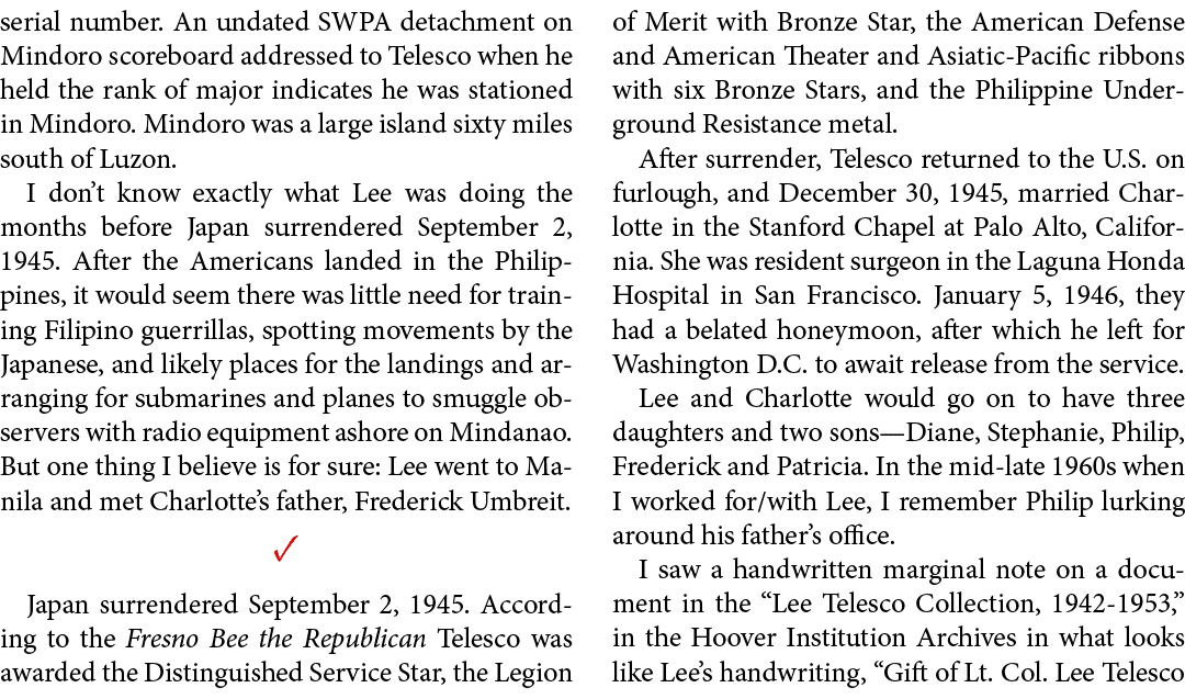 serial number. An undated ﻿SWPA detachment on Mindoro scoreboard addressed to Telesco when he held the rank of major ...