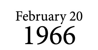 February 20 1966