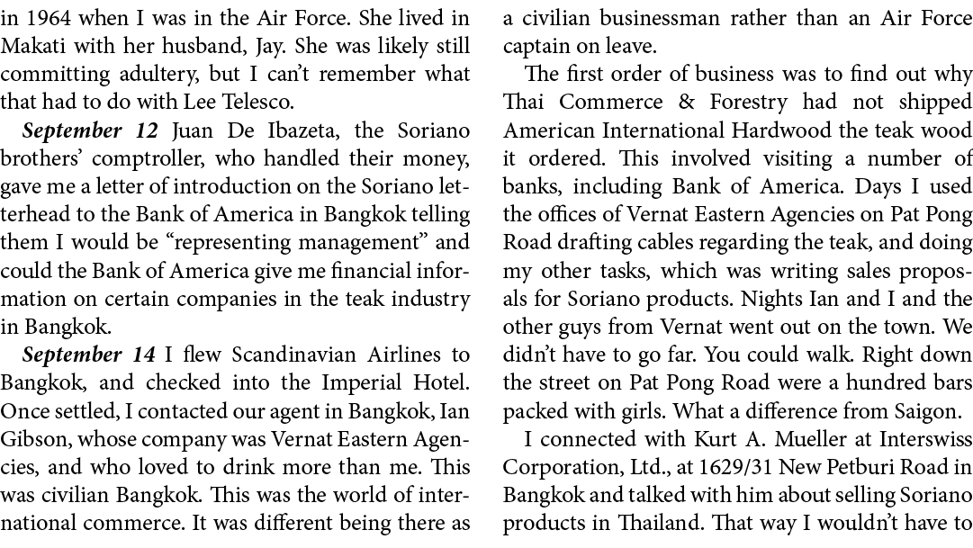 in 1964 when I was in the Air Force. She lived in ﻿Makati with her husband, Jay. She was likely still committing adul...