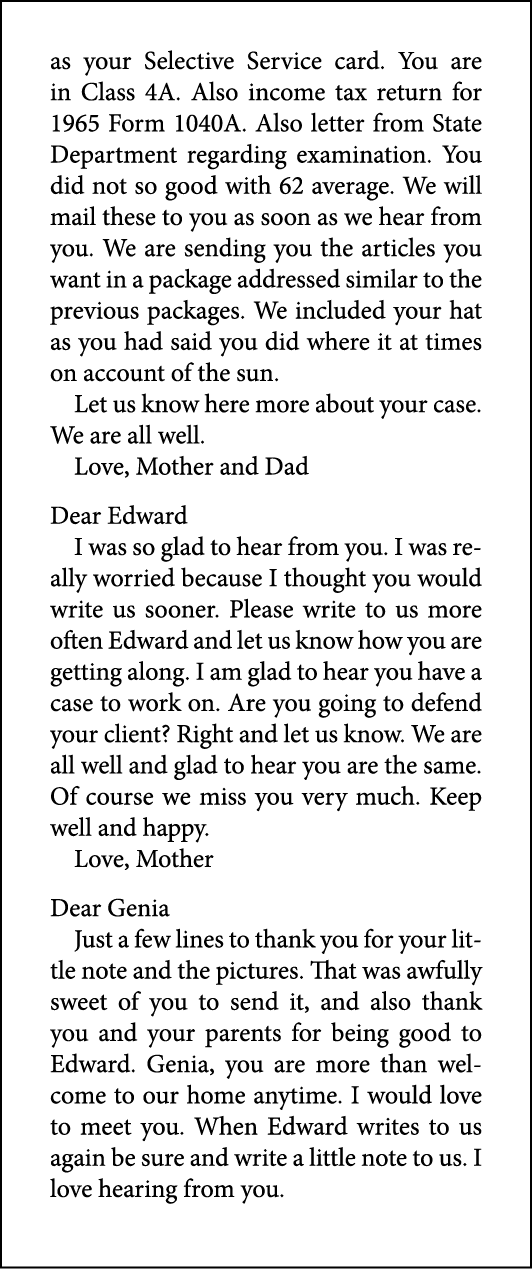as your Selective Service card. You are in Class 4A. Also income tax return for 1965 Form 1040A. Also letter from Sta...