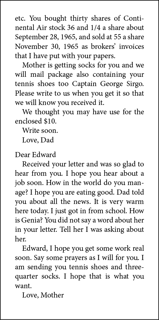 etc. You bought thirty shares of Continental Air stock 36 and 1/4 a share about September 28, 1965, and sold at 55 a ...
