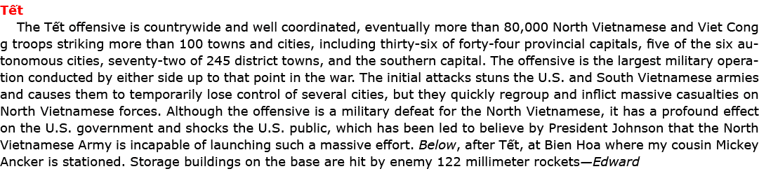 T t The T t offensive is countrywide and well coordinated, eventually more than 80,000 North Vietnamese and ﻿﻿Viet Co...