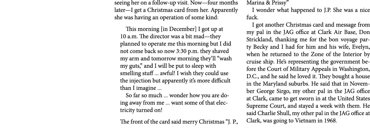 seeing her on a follow up visit. Now—four months later—I get a ﻿Christmas card from her. Apparently she was having an...