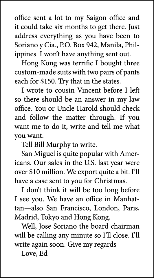 office sent a lot to my Saigon office and it could take six months to get there. Just address everything as you have ...