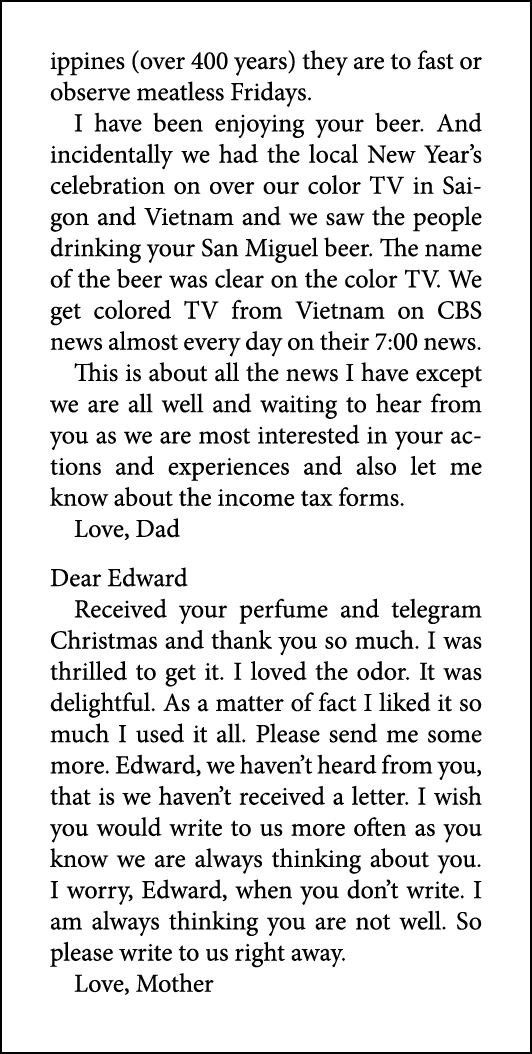 ippines (over 400 years) they are to fast or observe meatless Fridays. I have been enjoying your beer. And incidental...