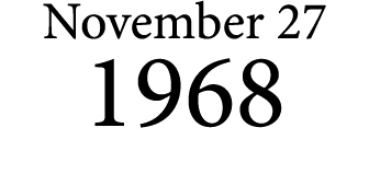 November 27 1968