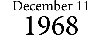 December 11 1968