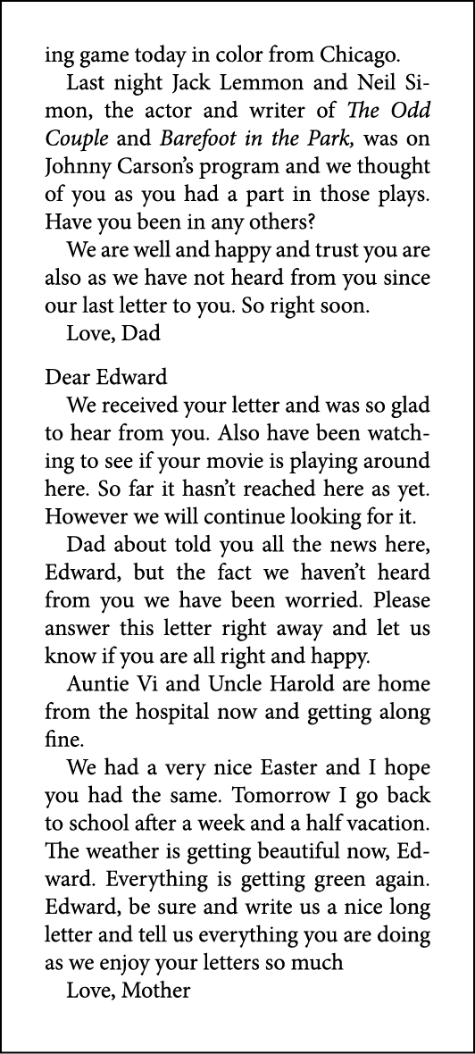 ing game today in color from Chicago. Last night Jack Lemmon and Neil Simon, the actor and writer of The Odd Couple a...