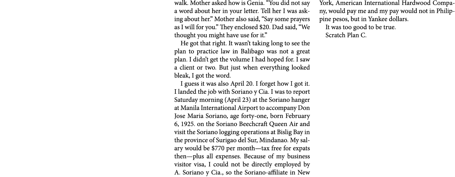 walk. Mother asked how is Genia. “You did not say a word about her in your letter. Tell her I was asking about her.” ...