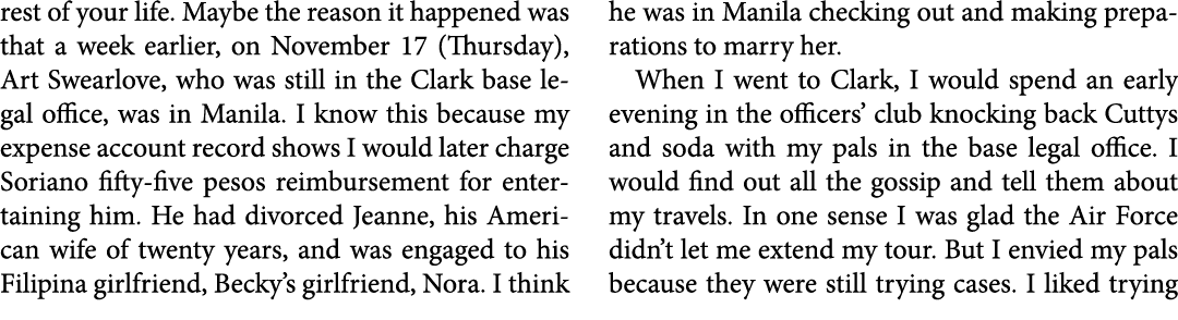 rest of your life. Maybe the reason it happened was that a week earlier, on November 17 (Thursday), Art Swearlove, wh...