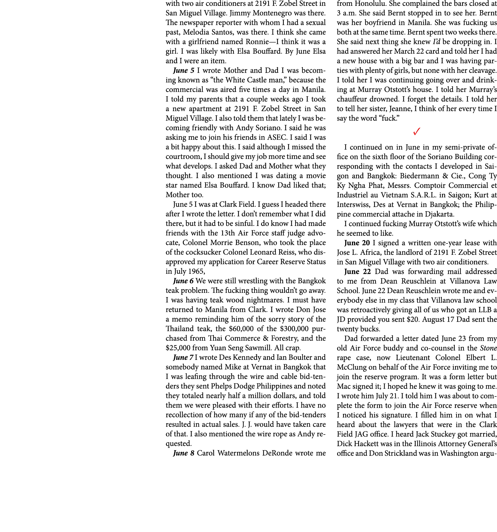 with two air conditioners at ﻿2191 F. Zobel Street in ﻿San Miguel Village. ﻿Jimmy Montenegro was there. The newspaper...