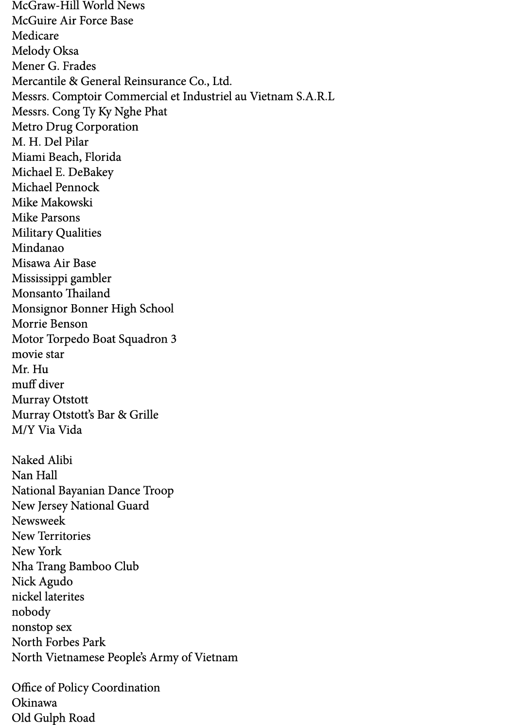 McGraw Hill World News McGuire Air Force Base Medicare Melody Oksa Mener G. Frades Mercantile & General Reinsurance C...