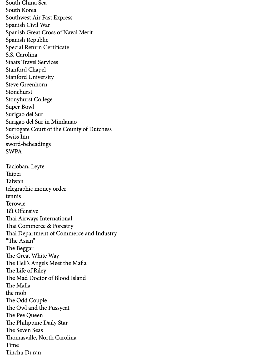 South China Sea South Korea Southwest Air Fast Express Spanish Civil War Spanish Great Cross of Naval Merit Spanish R...