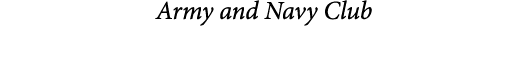  Army and Navy Club 