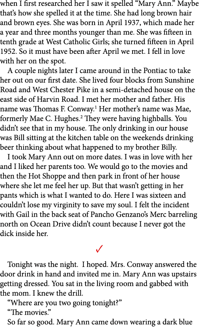 when I first researched her I saw it spelled “Mary Ann.” Maybe that’s how she spelled it at the time. She had long br...