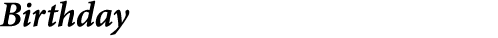Birthday