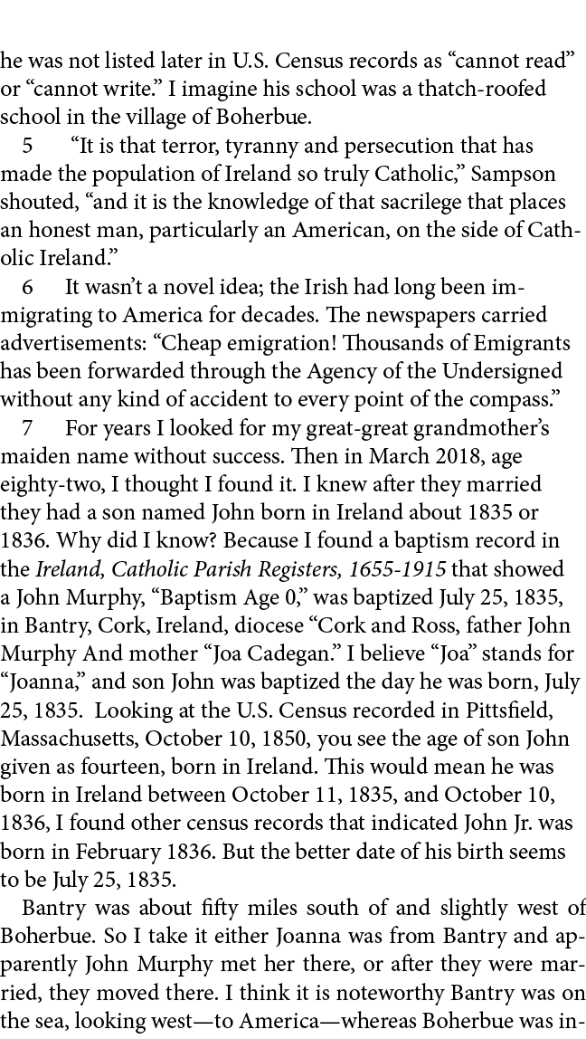 he was not listed later in U.S. Census records as “cannot read” or “cannot write.” I imagine his school was a thatch ...