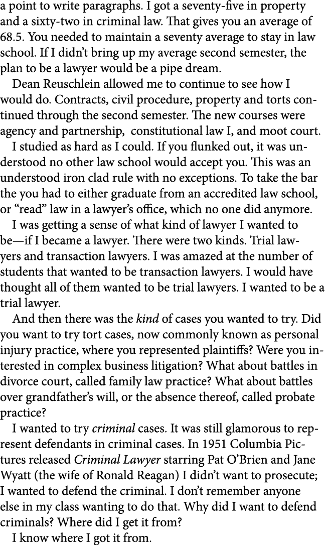 a point to write paragraphs. I got a seventy five in ﻿property and a sixty two in criminal law. That gives you an ave...