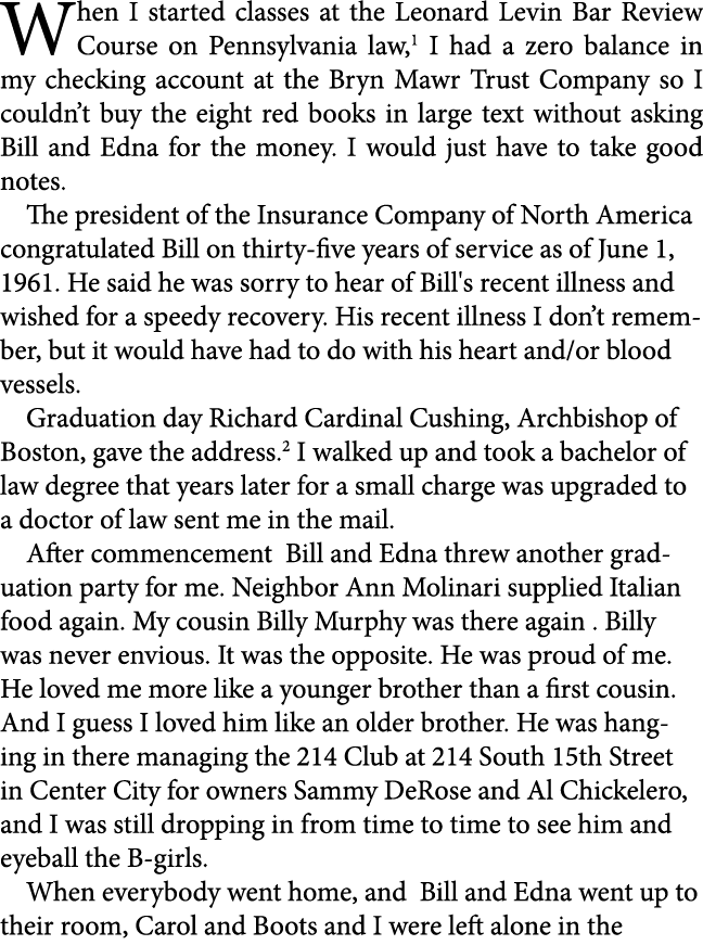 When I started classes at the ﻿Leonard Levin Bar Review Course on Pennsylvania law, I had a zero balance in my checki...