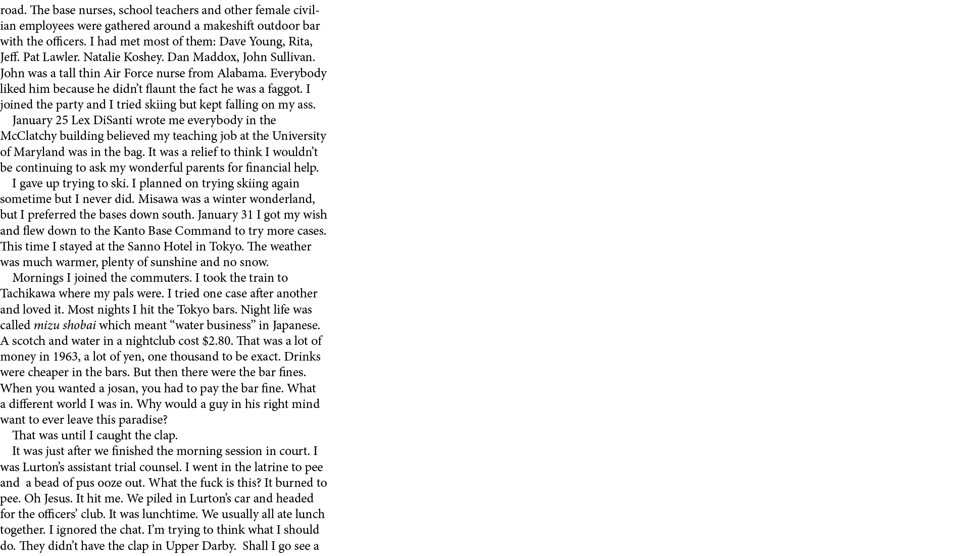road. The base nurses, school teachers and other female civilian employees were gathered around a makeshift outdoor b...