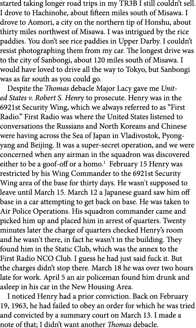started taking longer road trips in my ﻿TR3B I still couldn’t sell. I drove to ﻿﻿Hachinohe, about fifteen miles south...