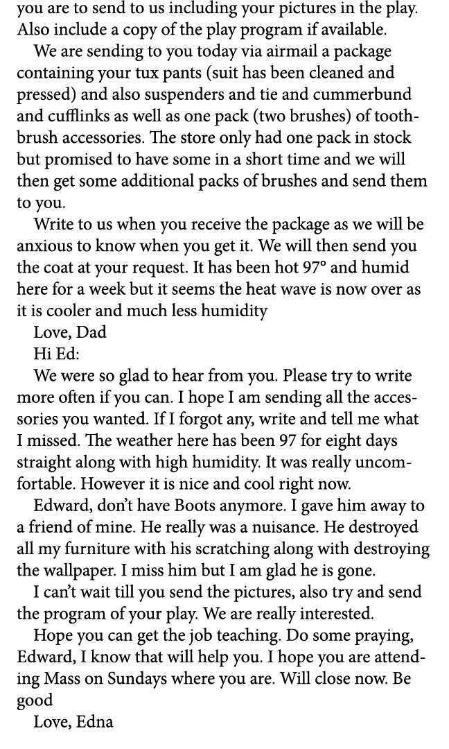 you are to send to us including your pictures in the play. Also include a copy of the play program if available. We a...