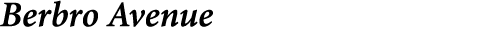 Berbro Avenue