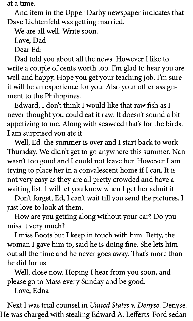 at a time. And item in the Upper Darby newspaper indicates that ﻿Dave Lichtenfeld was getting married. We are all wel...