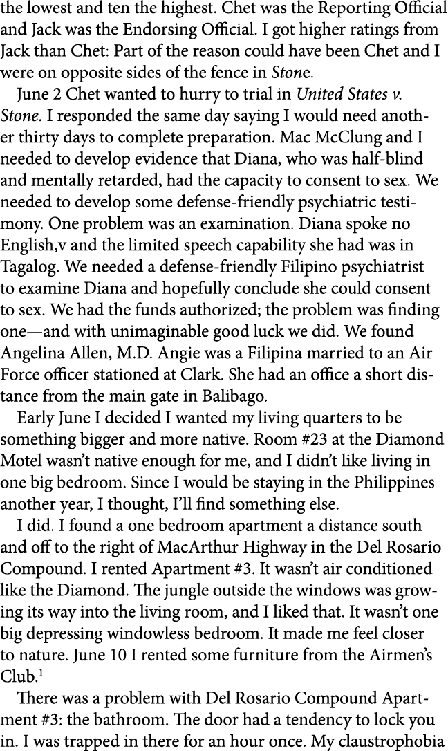 the lowest and ten the highest. Chet was the Reporting Official and Jack was the Endorsing Official. I got higher rat...