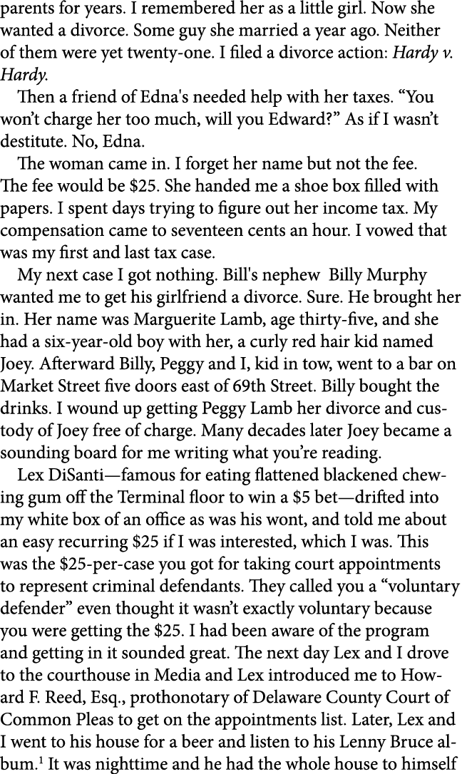 parents for years. I remembered her as a little girl. Now she wanted a divorce. Some guy she married a year ago. Neit...