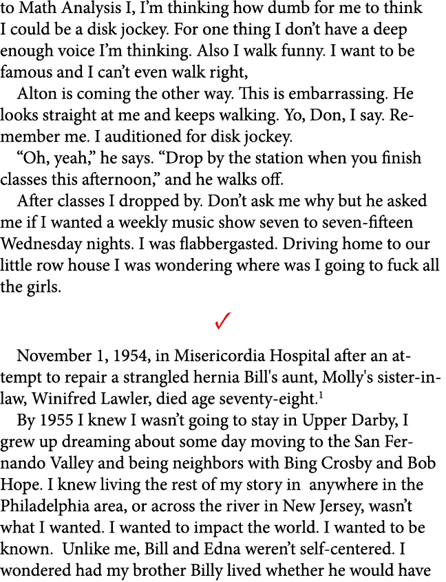 to ﻿Math Analysis I, I’m thinking how dumb for me to think I could be a ﻿disk jockey. For one thing I don’t have a de...