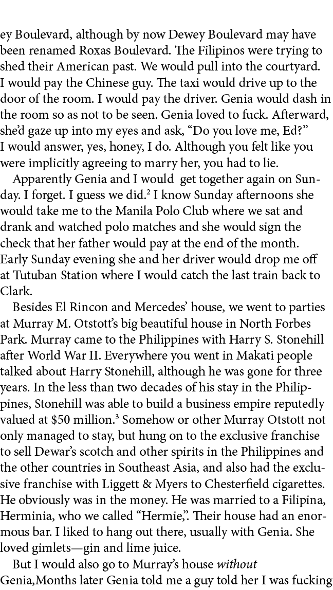 ey Boulevard, although by now ﻿Dewey Boulevard may have been renamed ﻿Roxas Boulevard. The Filipinos were trying to s...