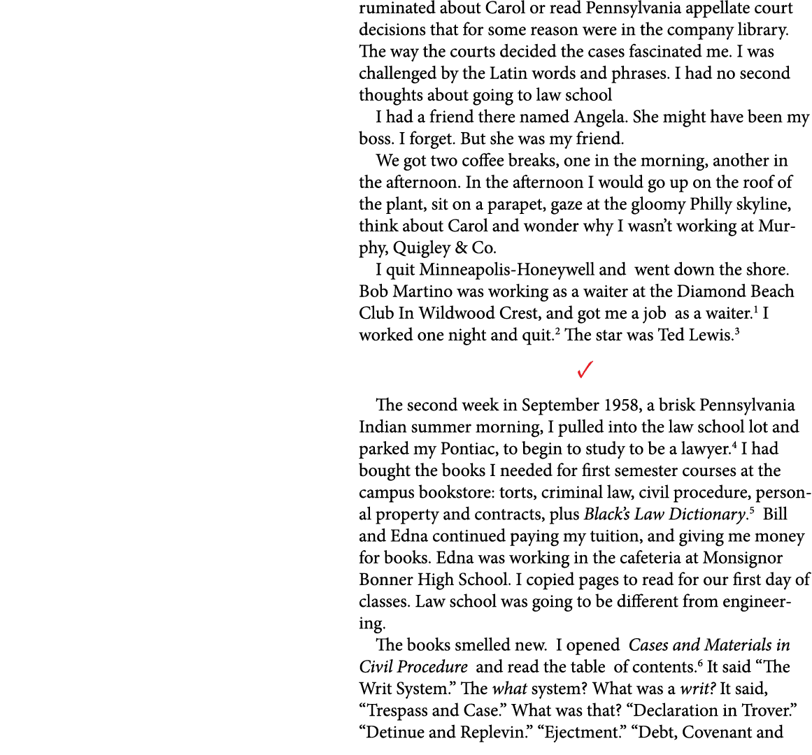 ruminated about Carol or read Pennsylvania appellate court decisions that for some reason were in the company library...