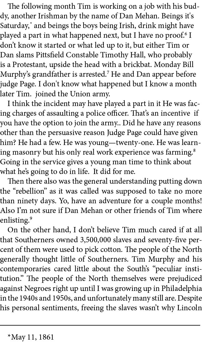 The following month Tim is working on a job with his buddy, another Irishman by the name of ﻿Dan Mehan. Beings it's S...