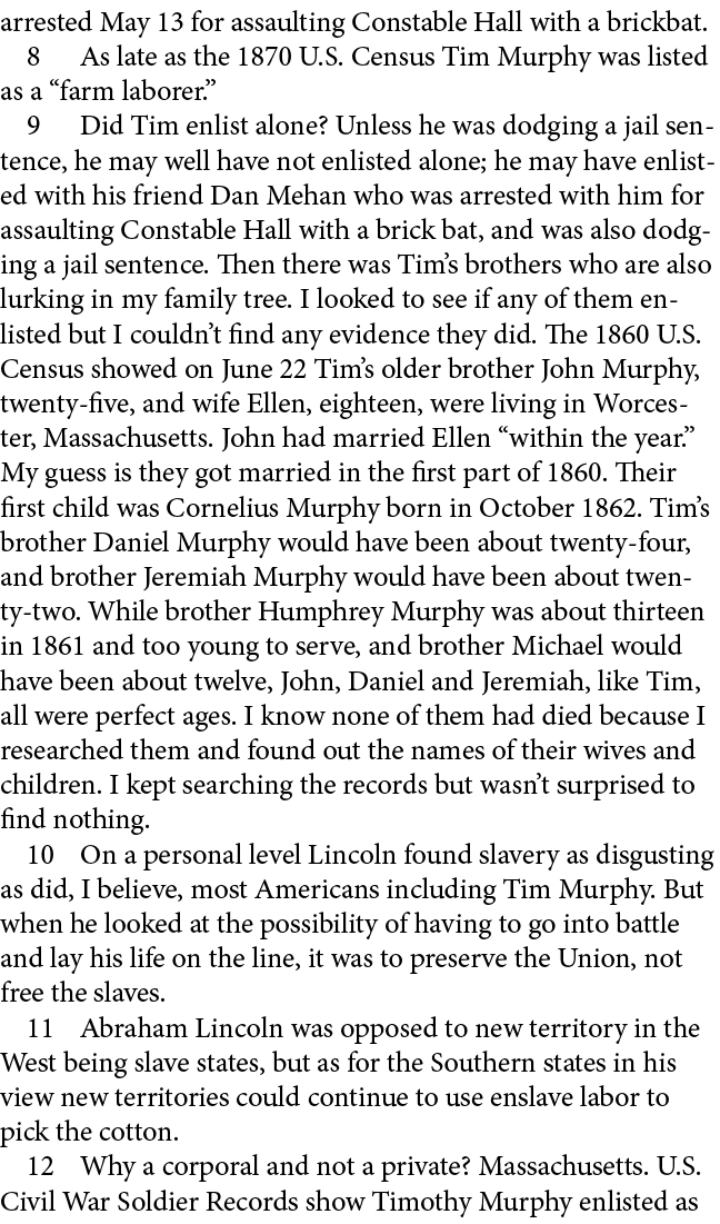 arrested May 13 for assaulting Constable Hall with a ﻿brickbat.﻿ ﻿ As late as the ﻿﻿﻿﻿﻿1870 U.S. Census Tim Murphy wa...