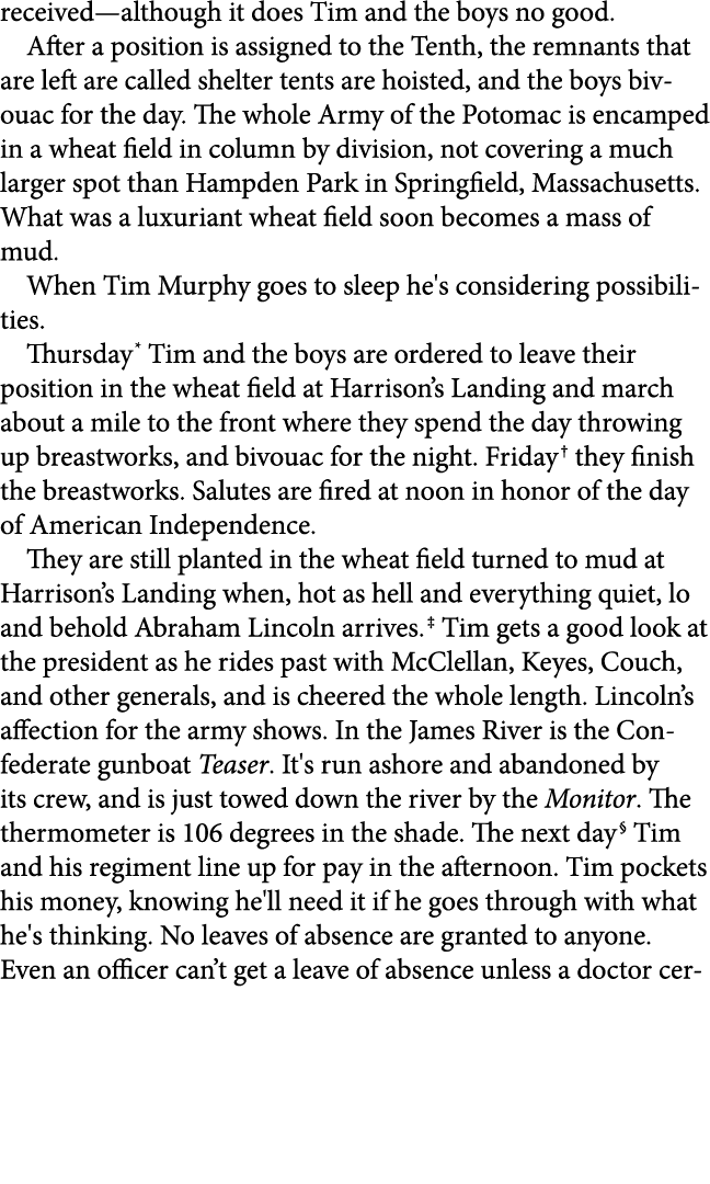 received—although it does Tim and the boys no good. After a position is assigned to the Tenth, the remnants that are ...