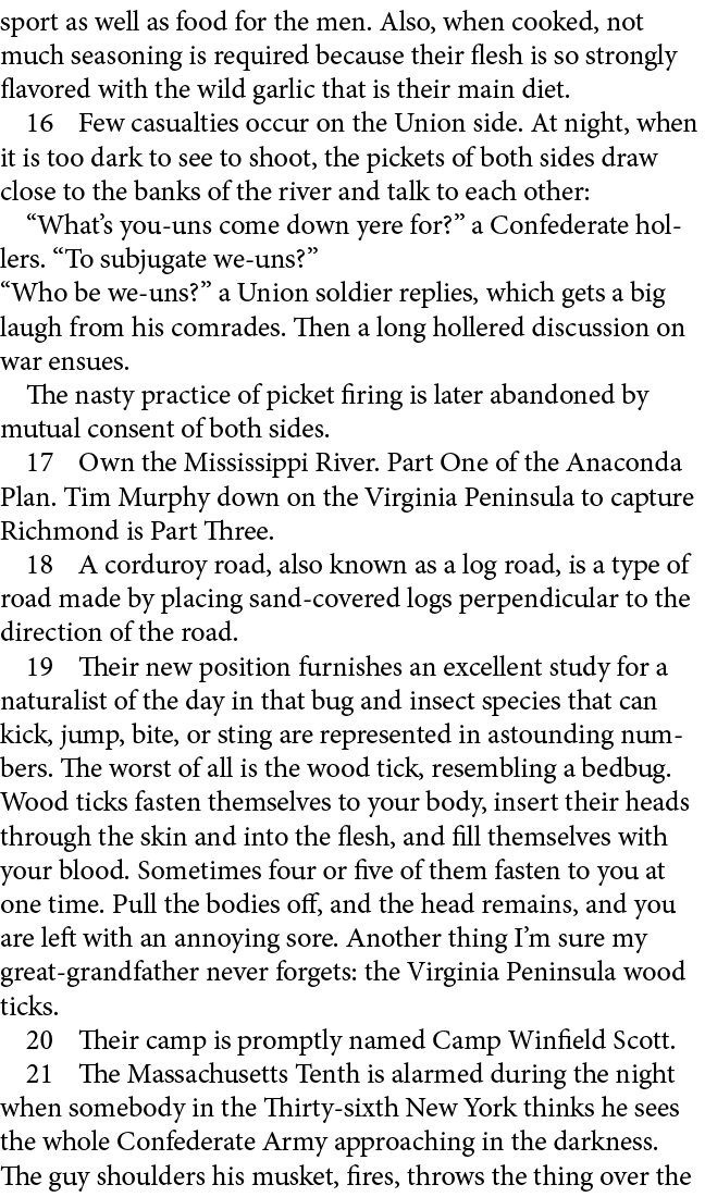 sport as well as food for the men. Also, when cooked, not much seasoning is required because their flesh is so strong...