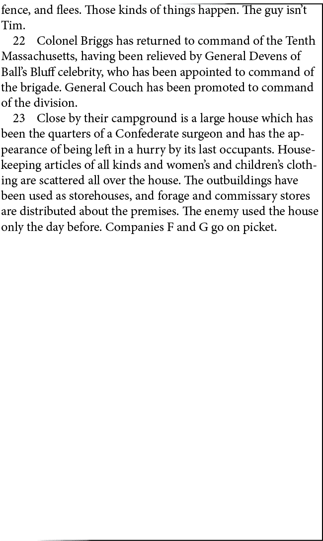 fence, and flees. Those kinds of things happen. The guy isn’t Tim.﻿ ﻿ Colonel Briggs has returned to command of the T...