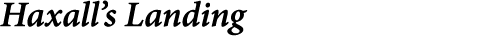 Haxall’s Landing